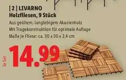 Lidl LIVARNO Holzfliesen, 9 Stück Angebot