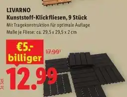 Lidl LIVARNO Kunststoff-Klickfliesen, 9 Stück Angebot