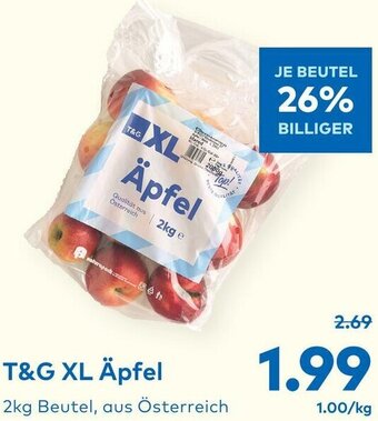T&G T&G XL Äpfel 2kg Angebot