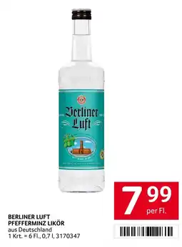 Transgourmet Berliner luft pfefferminz likör Angebot