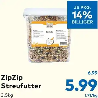 T&G ZipZip Streufutter 3.5kg Angebot