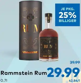 T&G Rammstein Rum 0.7L Angebot