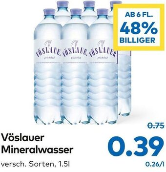 T&G Vöslauer Mineralwasser Angebot
