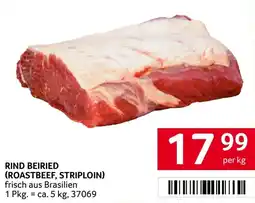 Transgourmet Rind beiried (roastbeef, striploin) Angebot