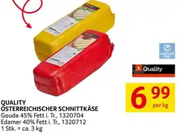 Transgourmet Quality österreichischer schnittkäse Angebot
