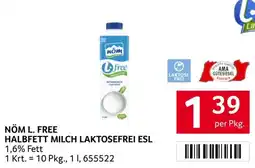 Transgourmet Nöm l. free halbfett milch laktosefrei esl Angebot
