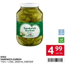 Transgourmet Efko sandwich gurken Angebot