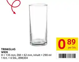 Transgourmet Trinkglas wien Angebot