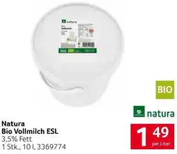 Transgourmet Natura Bio Vollmilch ESL Angebot