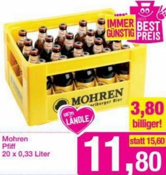 Sutterlüty Mohren Pfiff 20x0,33 Liter Angebot