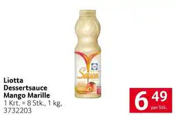 Transgourmet Liotta Dessertsauce Mango Marille Angebot
