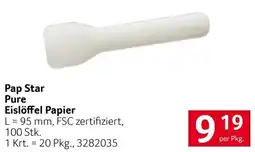 Transgourmet Pap Star Pure Eislöffel Papier Angebot