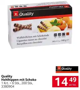 Transgourmet Quality Hohlhippen mit Schoko Angebot