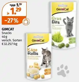 Müller Gimcat snacks Angebot