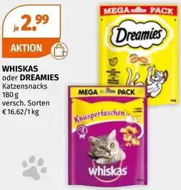 Müller Whiskas oder dreamies Angebot