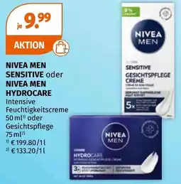 Müller Nivea men sensitive oder nivea men hydrocare Angebot