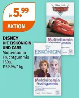 Müller Disney die eiskönigin und cars Multivitamin Fruchtgummis Angebot