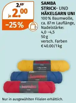 Müller Samba strick und häkelgarn uni Angebot