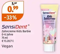 Müller SensiDent Zahncreme Kids Barbie Angebot