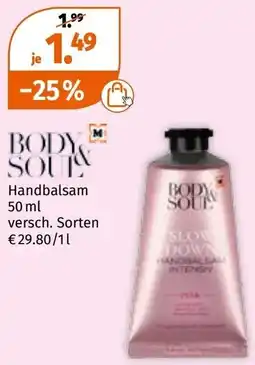 Müller Body & soul handbalsam Angebot