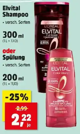 Thomas Philipps Elvital Shampoo oder Spülung Angebot