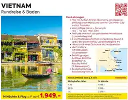 Billa Reisen Vietnam Angebot
