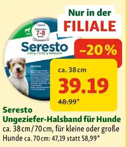 Fressnapf Seresto Ungeziefer Halsband für Hunde Angebot
