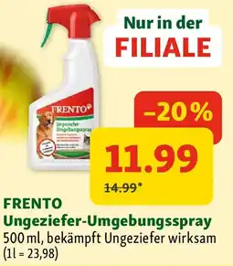 Fressnapf Frento Ungeziefer Umgebungsspray Angebot