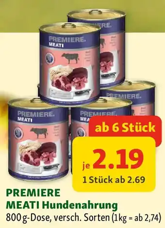 Fressnapf Premiere meati hundenahrung Angebot