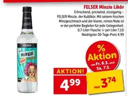 Interspar Felser Minzie Likör Angebot