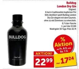 Interspar Bulldog London Dry Gin Angebot
