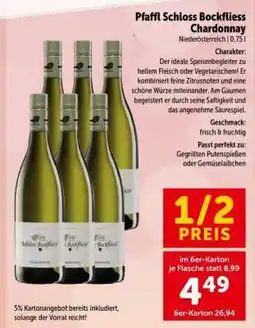 Interspar Pfaffl Schloss Bockfliess Chardonnay Angebot