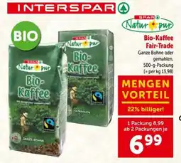 Interspar Bio-Kaffee Fair Trade Angebot