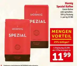 Interspar Hornig Spezial Kaffee Angebot