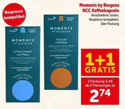 Interspar Moments by Biogena NCC Kaffeekapseln Angebot