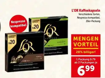 L‘OR Kaffeekapseln