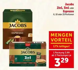 Interspar Jacobs 2in1, 3in1 oder Espresso Angebot