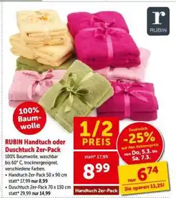 Interspar RUBIN Handtuch oder Duschtuch 2er-Pack Angebot