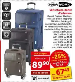 Interspar Softschalen-Koffer Exclusive Angebot