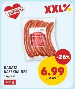 PENNY Radatz Käsekrainer Angebot