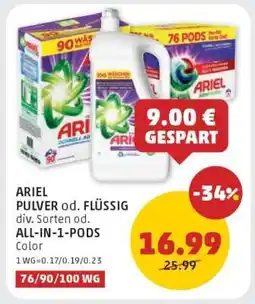 PENNY ARIEL PULVER od. FLÜSSIG Angebot
