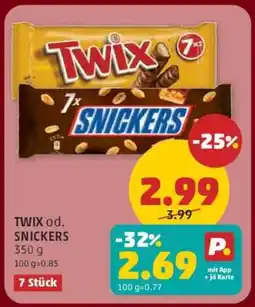 PENNY TWIX od. SNICKERS Angebot