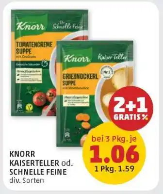 PENNY KNORR KAISERTELLER od. SCHNELLE FEINE Angebot