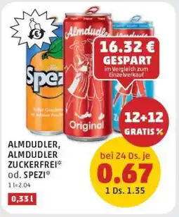 PENNY ALMDUDLER, ALMDUDLER ZUCKERFREI od. SPEZI Angebot