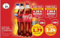 PENNY COCA-COLA ZERO, FANTA od. MEZZO MIX Angebot