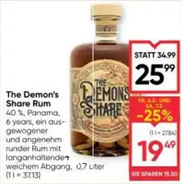 Maximarkt The Demon‘s Share Rum Angebot