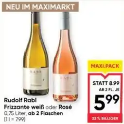 Maximarkt Rudolf Rabl Frizzante weiß oder Rosé Angebot