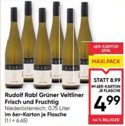 Maximarkt Rudolf Rabl Grüner Veltliner Frisch und Fruchtig Angebot