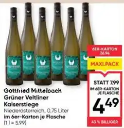 Maximarkt Gotthied Mittelbach Grüner Veltliner Kaiserstiege Angebot