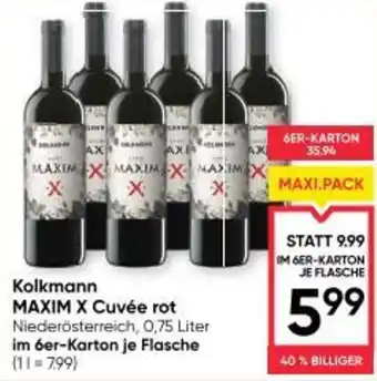 Maximarkt Kolkmann MAXIM X Cuvée rot Angebot